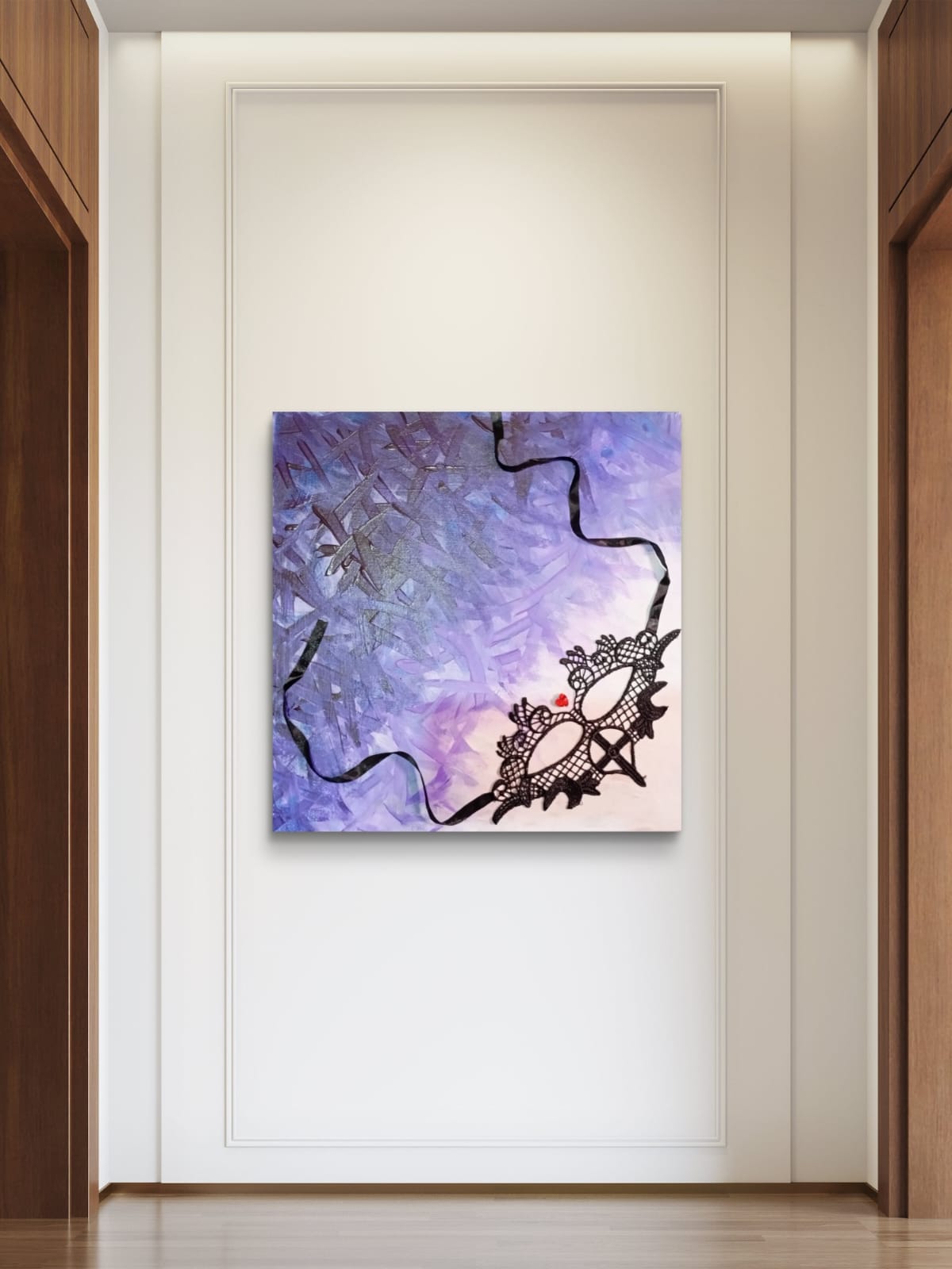 Colorful "Occhi dello spirito" art quadro by Elena Giaconelli featuring vibrant eye-inspired abstract design.