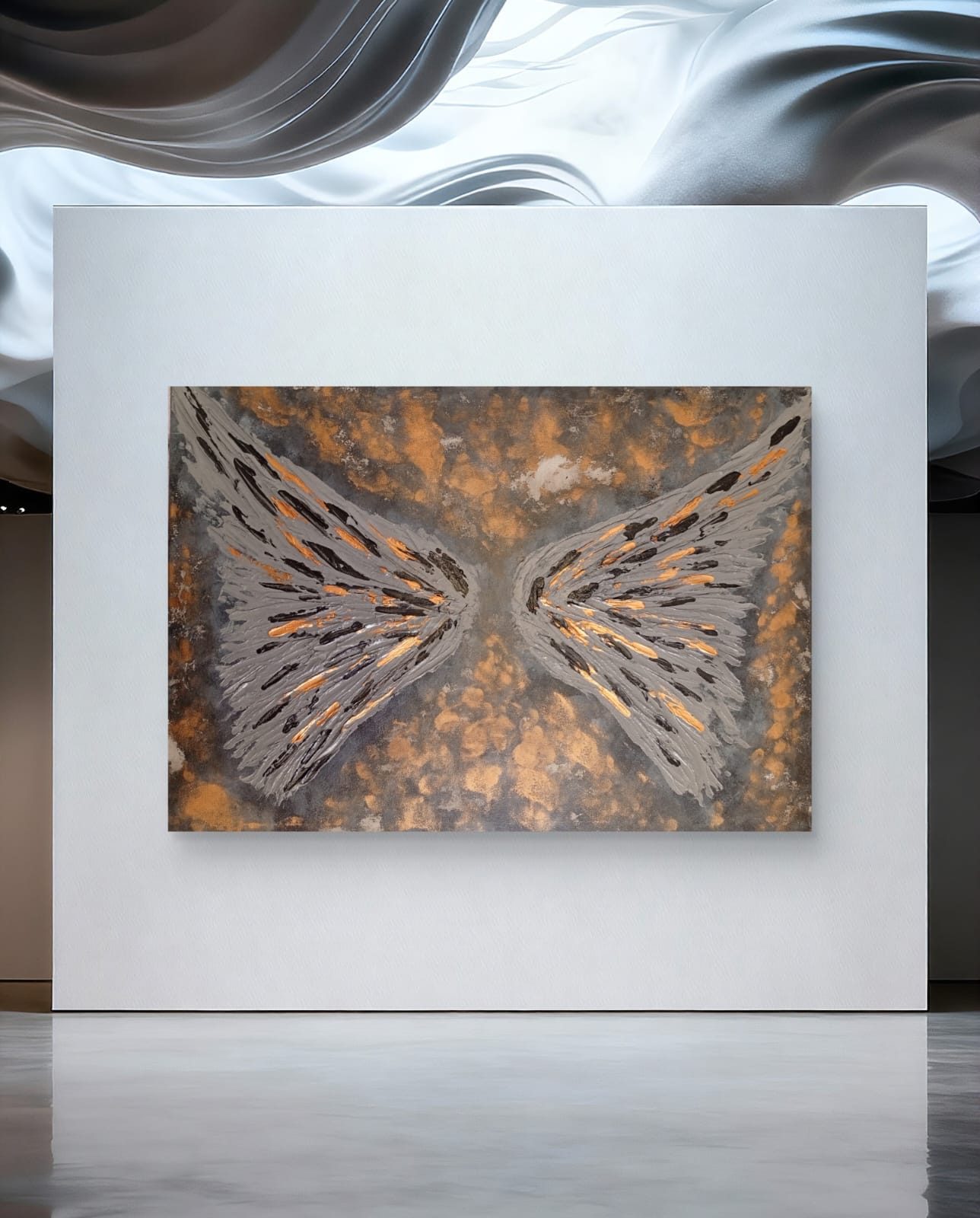 Elena Giaconelli Azrael quadro featuring abstract design with vibrant colors and intricate details.