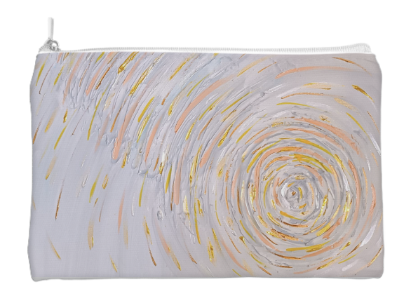 Elena Giaconelli Energy pochette d'autore, stylish handbag with sleek design, front view showing vibrant color and elegant details.