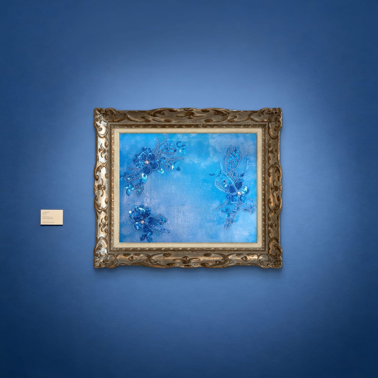 Colorful Fiori di Luce quadro by Elena Giaconelli featuring vibrant floral abstract artwork on a canvas.
