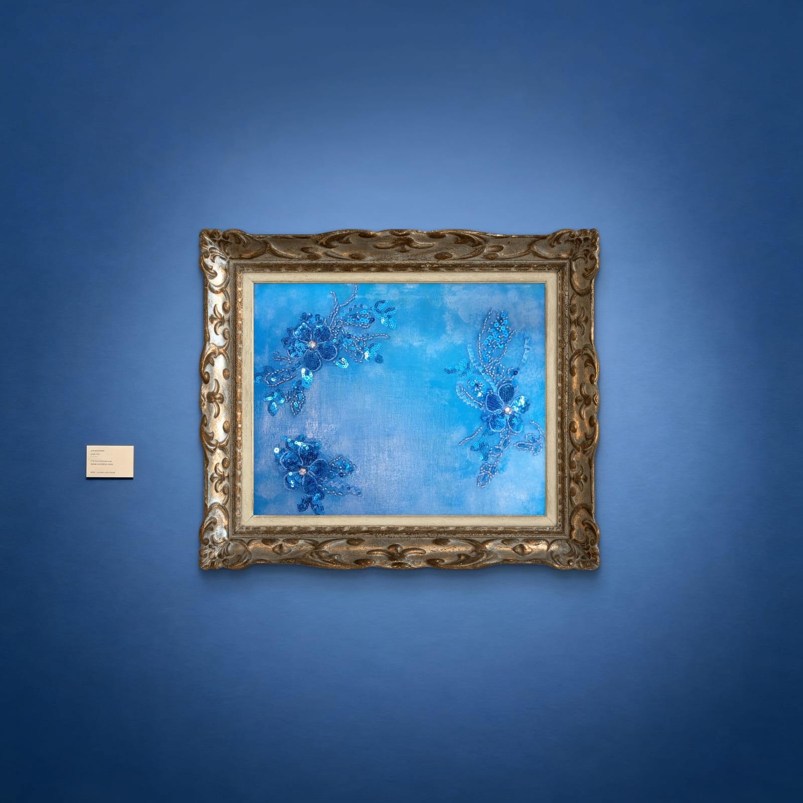 Colorful Fiori di Luce quadro by Elena Giaconelli featuring vibrant floral abstract artwork on a canvas.